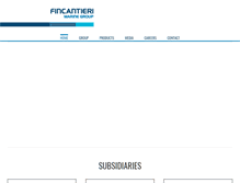 Tablet Screenshot of fincantierimarinegroup.com